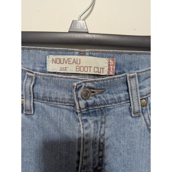 Levi's 315 Jeans Size 10M Womens Nouveau Boot Cut Mid Rise Faded Blue Denim - Picture 2 of 6
